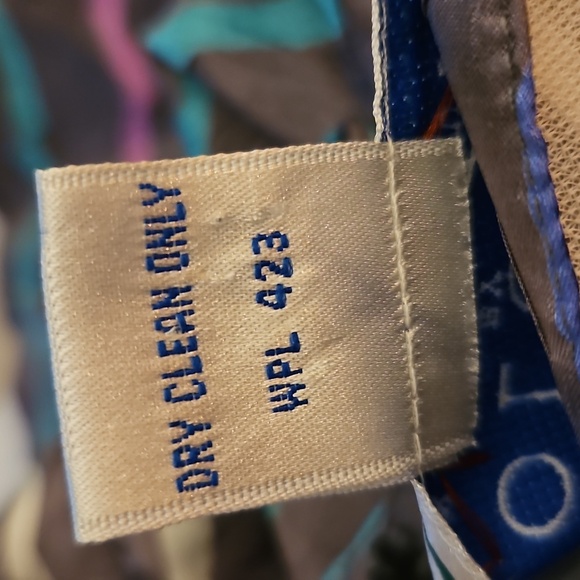 Vtg COLOURS 1980s Power Pastel Striped Drop Waist Skirt Bow Top Set - Picture 14 of 16